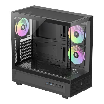 Gamemax Case , NEX C51 BK , ATX/BTF