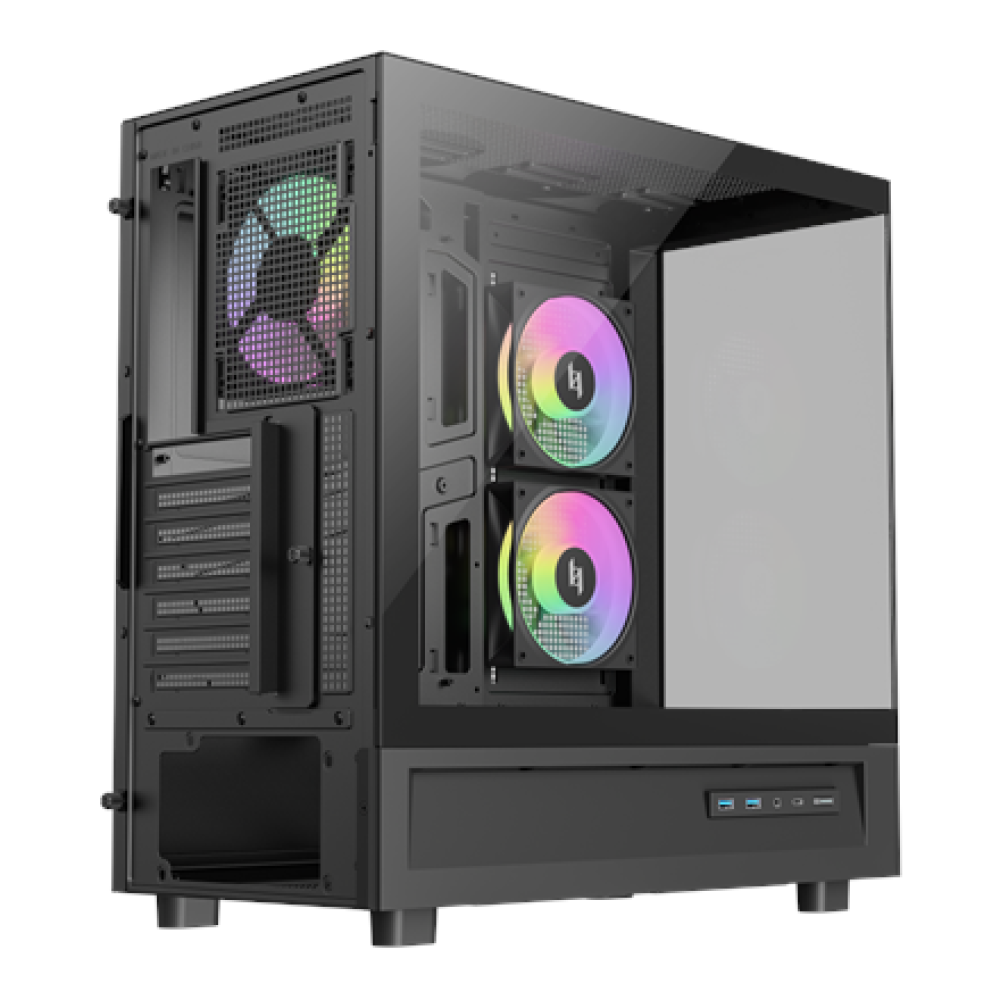 Gamemax Case , NEX C51 BK , ATX/BTF