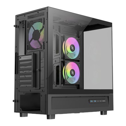 Gamemax Case , NEX C51 BK , ATX/BTF
