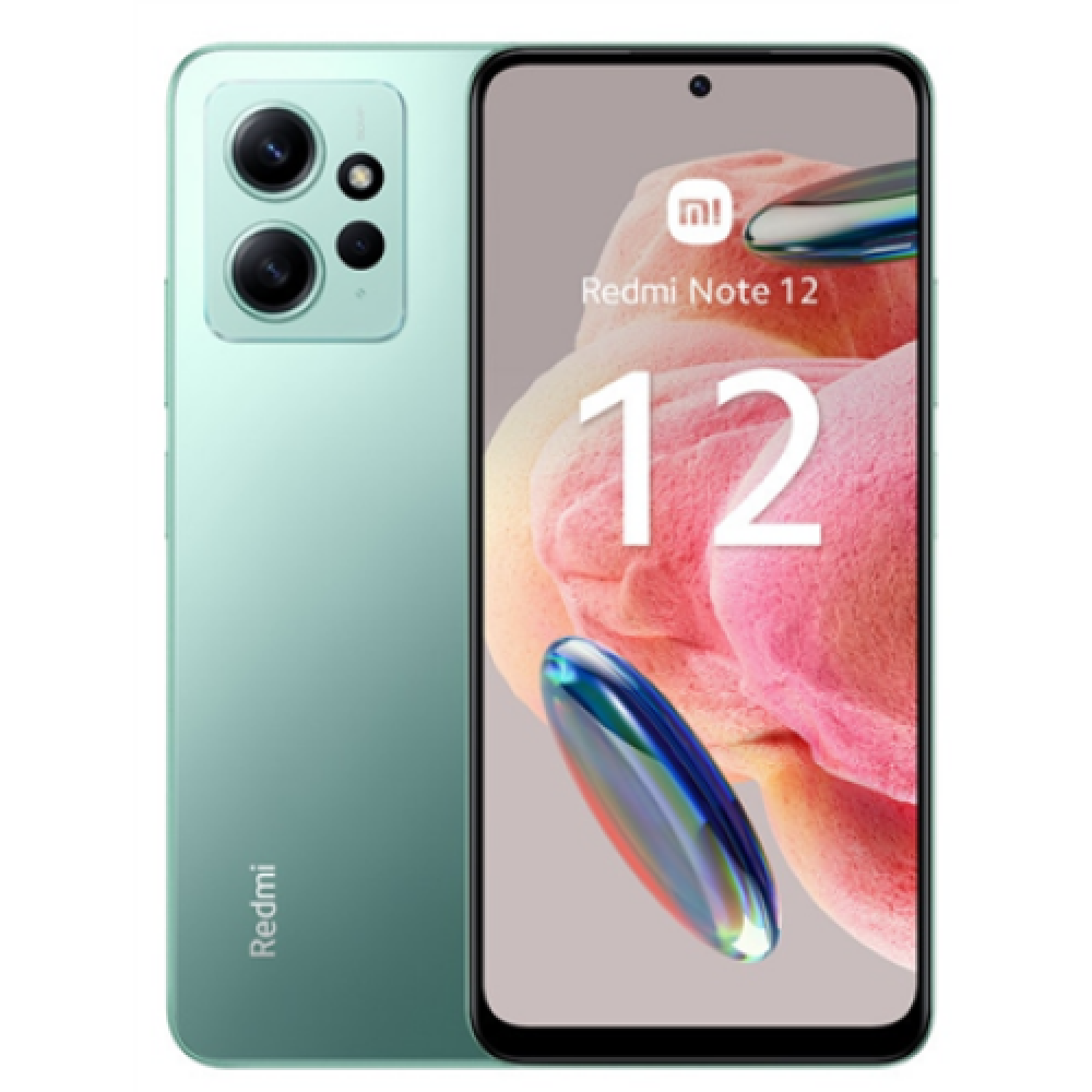 Xiaomi Redmi Note 12 (Mint Green) Dual SIM 6.67“ AMOLED 1080x2400/2.0GHz&1.8GHz/128GB/4GB RAM/Android12/4G,MZB0DP3EU Xiaomi Phones Redmi Note 12 Mint Green 6.67 AMOLED 1080 x 2400 Qualcomm SM4375 Snapdragon 4 Gen 1 (6 nm) Internal RAM 4 GB 128 GB Micr