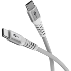 Goobay USB-C Supersoft Textile Cable with Metal Plugs , 70194