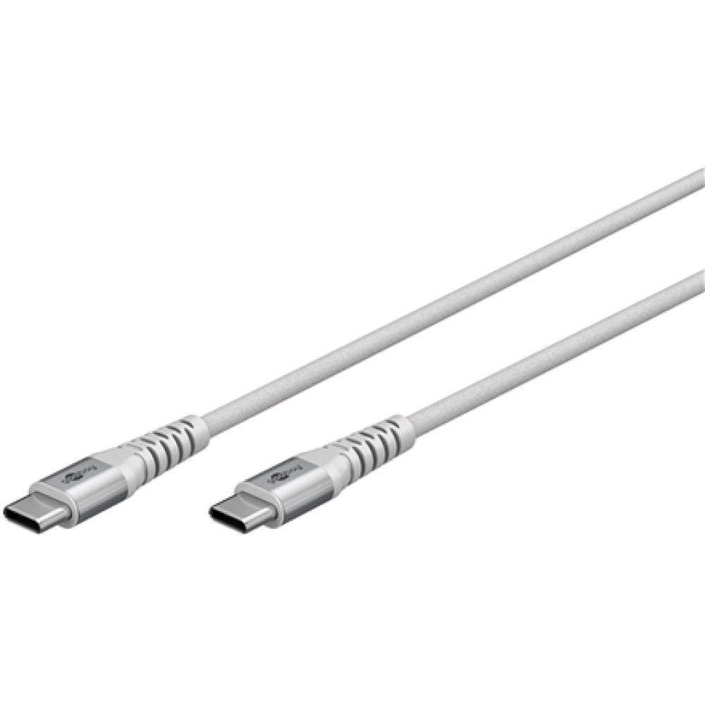 Goobay USB-C Supersoft Textile Cable with Metal Plugs , 70194