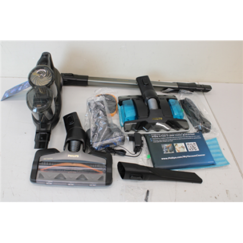 SALE OUT. Philips XC8347/01 Aqua Plus Vacuum cleaner, Handstick, Cordless, Black , Philips Vacuum cleaner , XC8347/01 Aqua Plus , Cordless operating , Handstick , 25 V , Operating time (max) 80 min , Black , Warranty 24 month(s) , DAMAGED PACKAGING, USED,