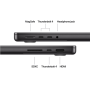 Apple , MacBook , Pro , Space Black , 14.2 , 3024 x 1964 pixels , Apple M5 , 16 GB , Apple M5 chip 10-core CPU/10-core GPU , macOS , 802.11ax , Bluetooth version 5.3 , Keyboard language Russian , Keyboard backlit