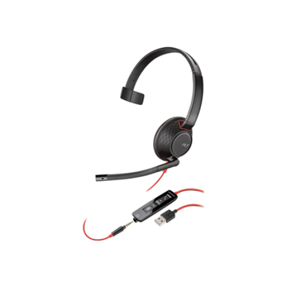 Poly BLACKWIRE 5210,C5210,USB-A,WW , Poly , USB-A Headset , Yes , Blackwire 5210,C5210 USB-A , Built-in microphone , USB Type-A , Wired , Black