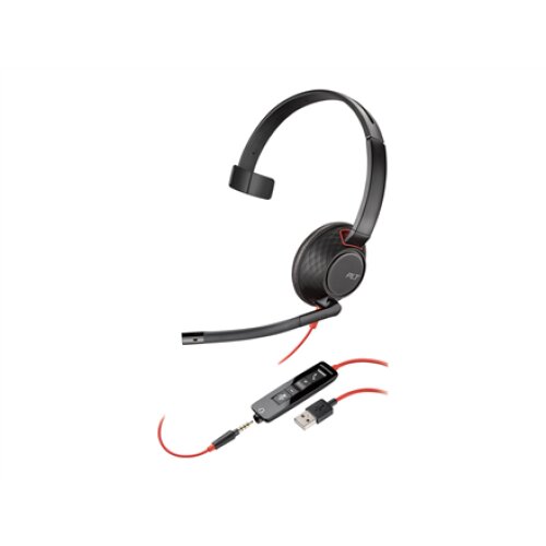 Poly BLACKWIRE 5210,C5210,USB-A,WW , Poly , USB-A Headset , Yes , Blackwire 5210,C5210 USB-A , Built-in microphone , USB Type-A , Wired , Black