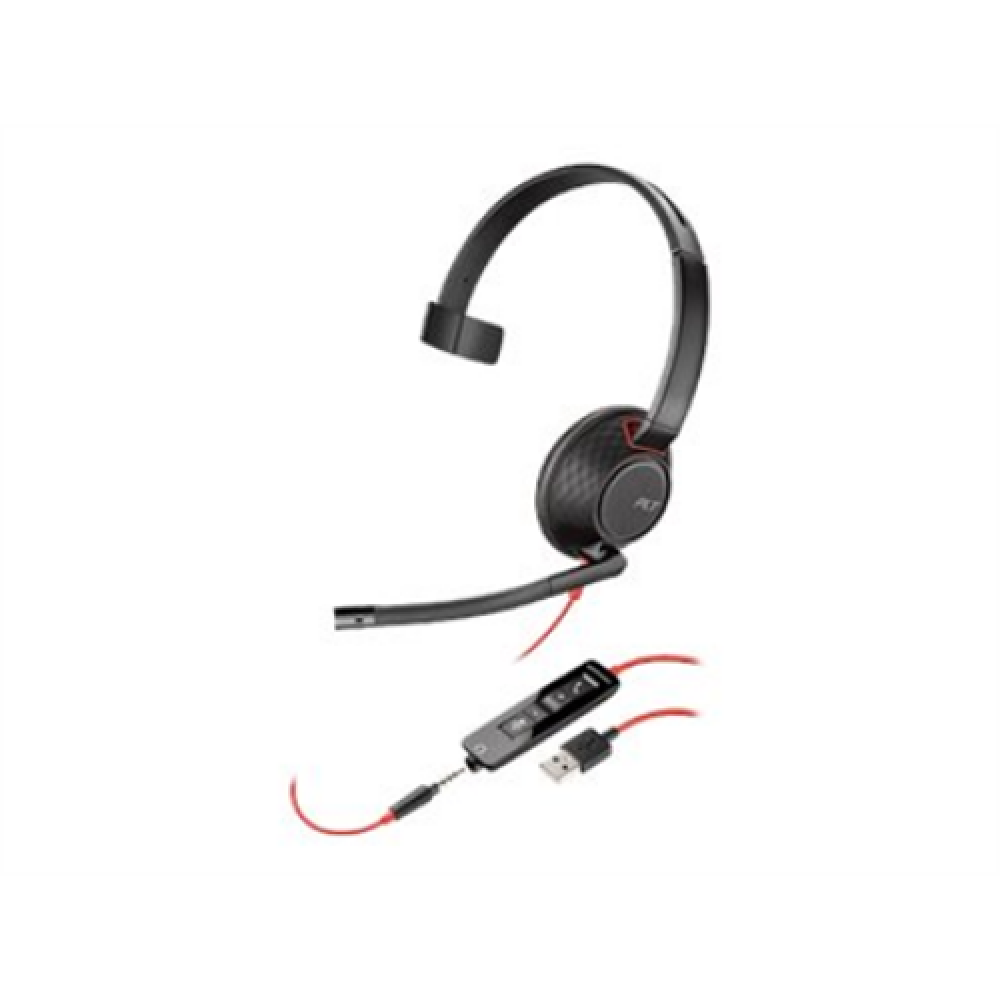 Poly BLACKWIRE 5210,C5210,USB-A,WW , Poly , USB-A Headset , Yes , Blackwire 5210,C5210 USB-A , Built-in microphone , USB Type-A , Wired , Black