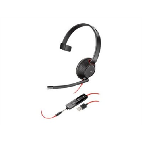 Poly BLACKWIRE 5210,C5210,USB-A,WW , Poly , USB-A Headset , Yes , Blackwire 5210,C5210 USB-A , Built-in microphone , USB Type-A , Wired , Black