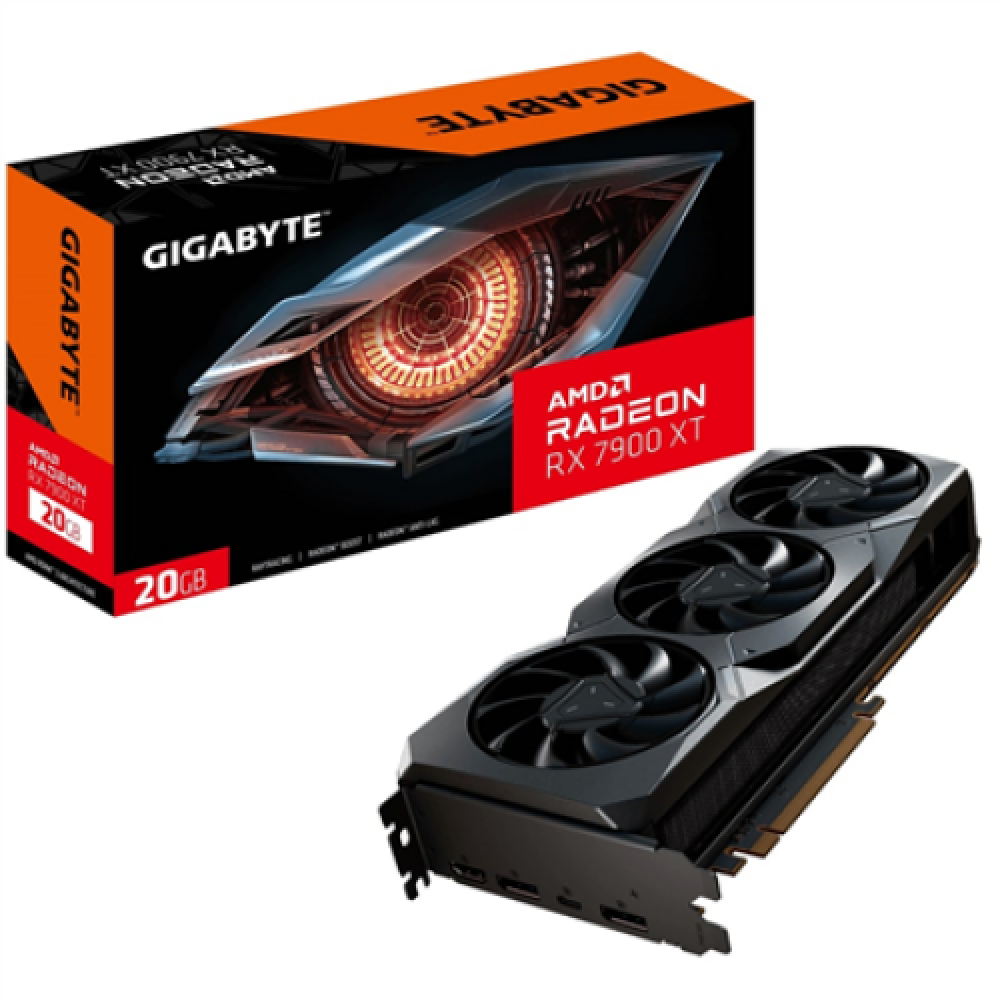 Gigabyte GV-R79XT-20GC-B 1.0 AMD, 20 GB, Radeon RX 7900 XT, GDDR6, PCI-E 4.0, HDMI ports quantity 1, Memory clock speed 20000 MHz
