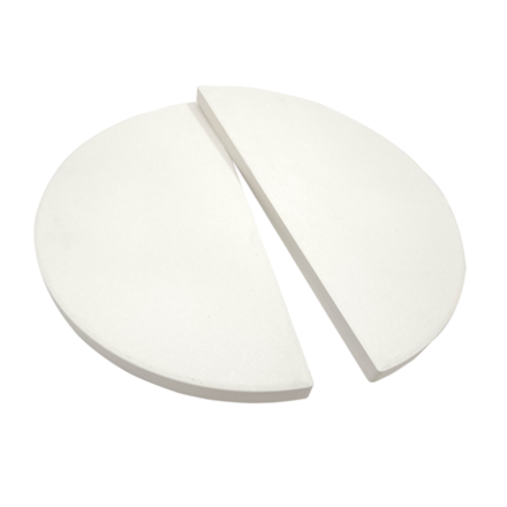 TunaBone , Half moon pizza stone for Kamado classic 26 inch grill