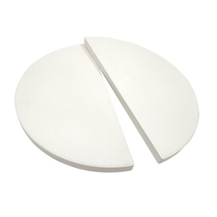 TunaBone , Half moon pizza stone for Kamado classic 26 inch grill
