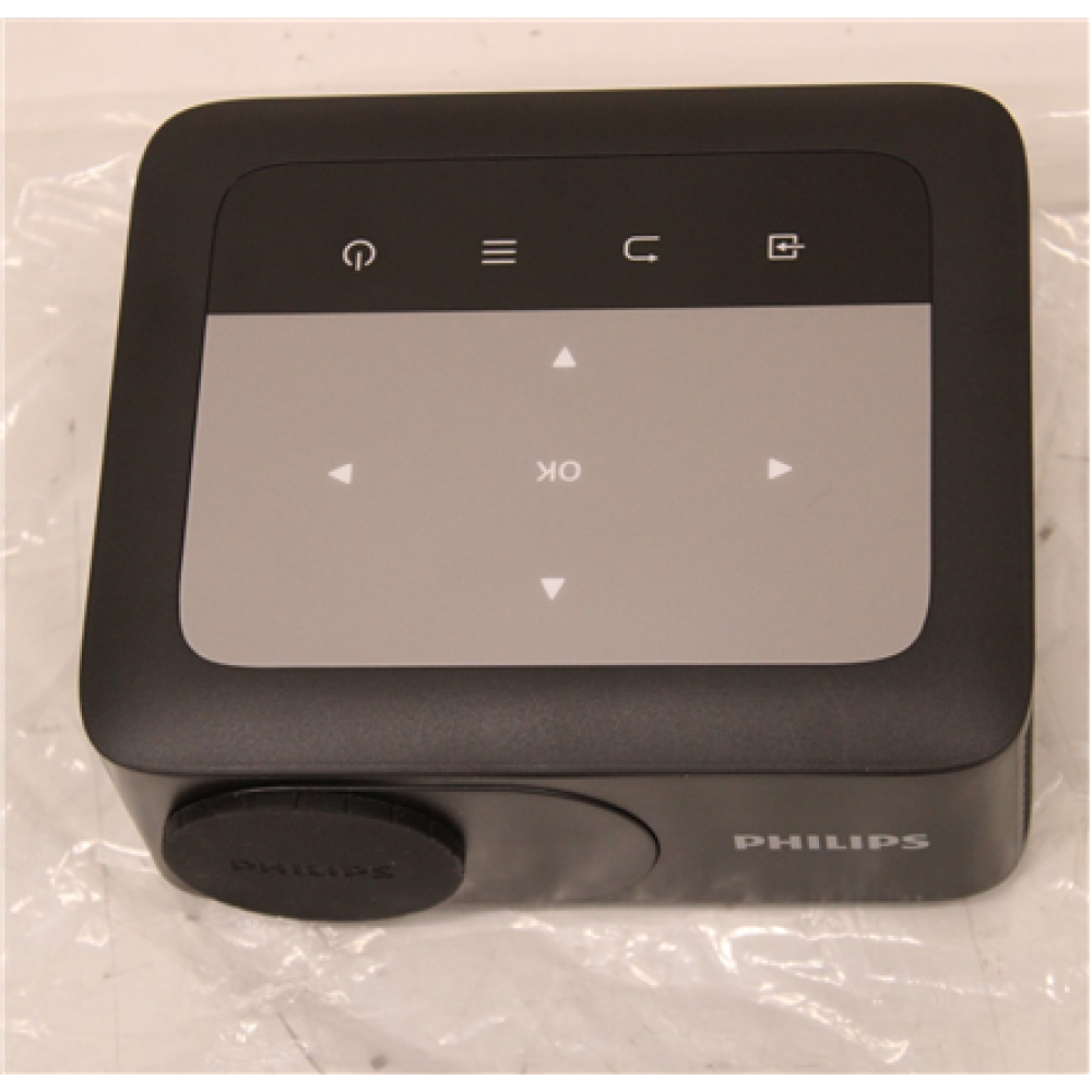 SALE OUT. Philips NeoPix 110 , HD ready (1280x720) , 100 ANSI lumens , Black , UNPACKED, MISSING INNER PACKAGING AND REMOTE CONTROL, SCRATCHED , Wi-Fi
