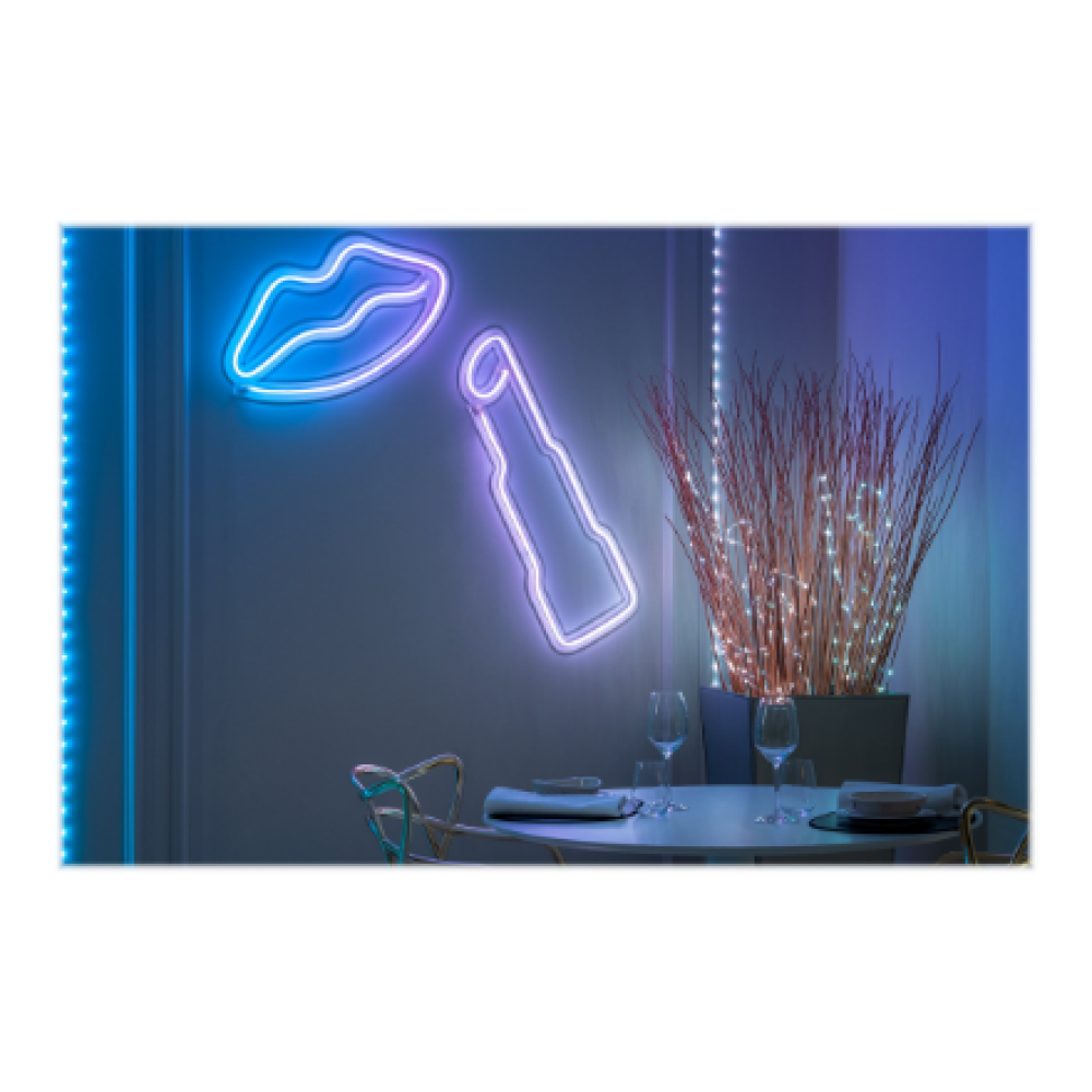 Twinkly,Dots Smart LED Lights 60 RGB (Multicolor), USB Powered, 3m, Transparent,RGB – 16M+ colors