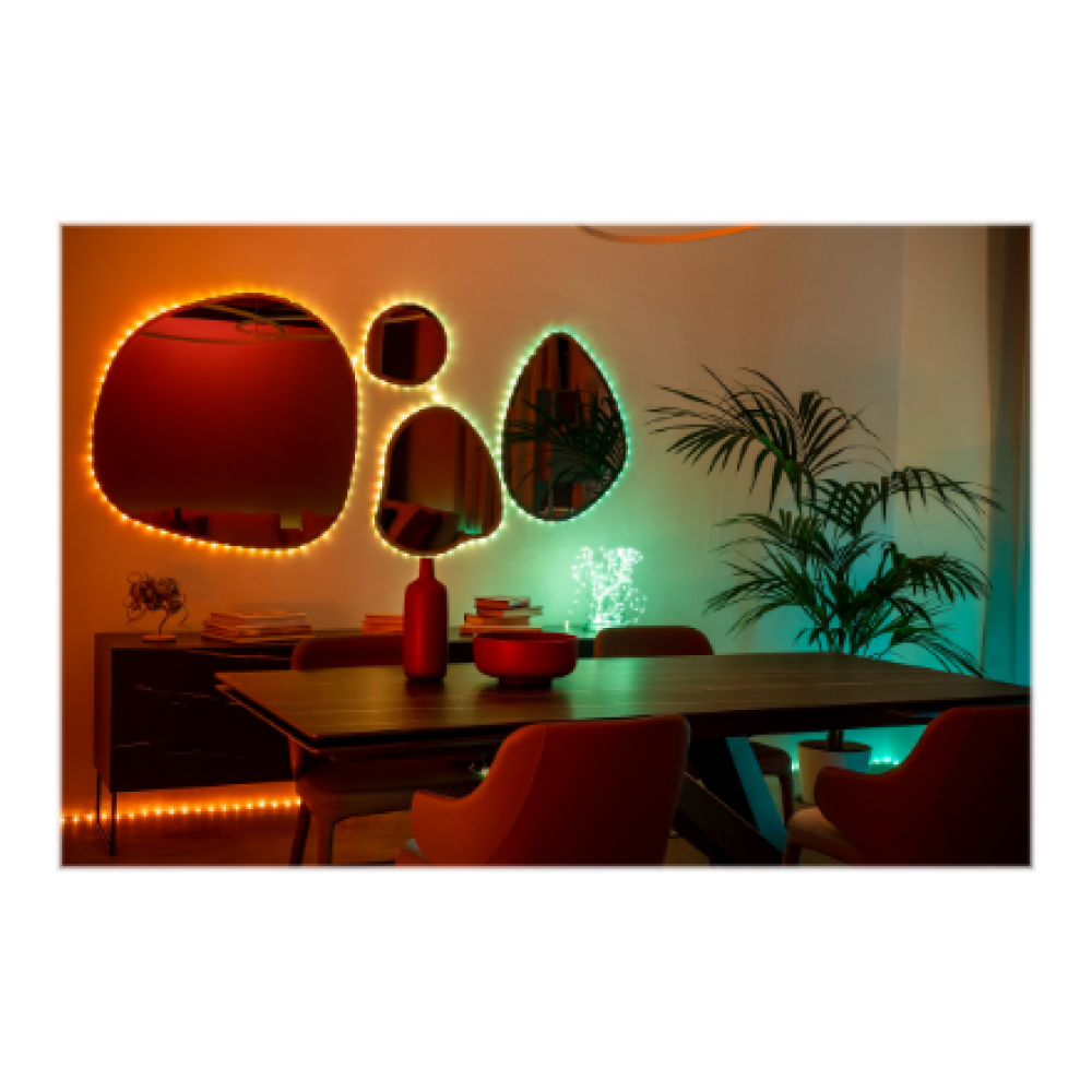 Twinkly,Dots Smart LED Lights 60 RGB (Multicolor), USB Powered, 3m, Transparent,RGB – 16M+ colors