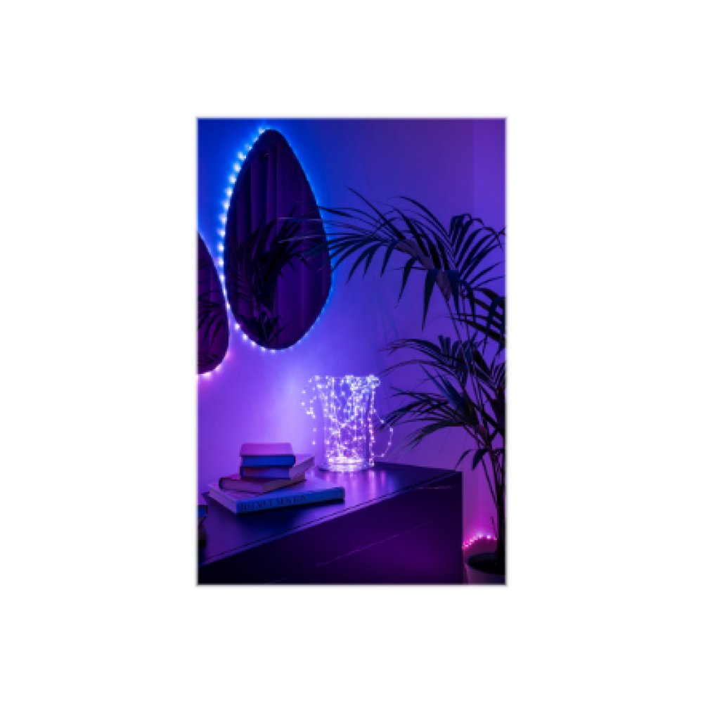 Twinkly,Dots Smart LED Lights 60 RGB (Multicolor), USB Powered, 3m, Transparent,RGB – 16M+ colors