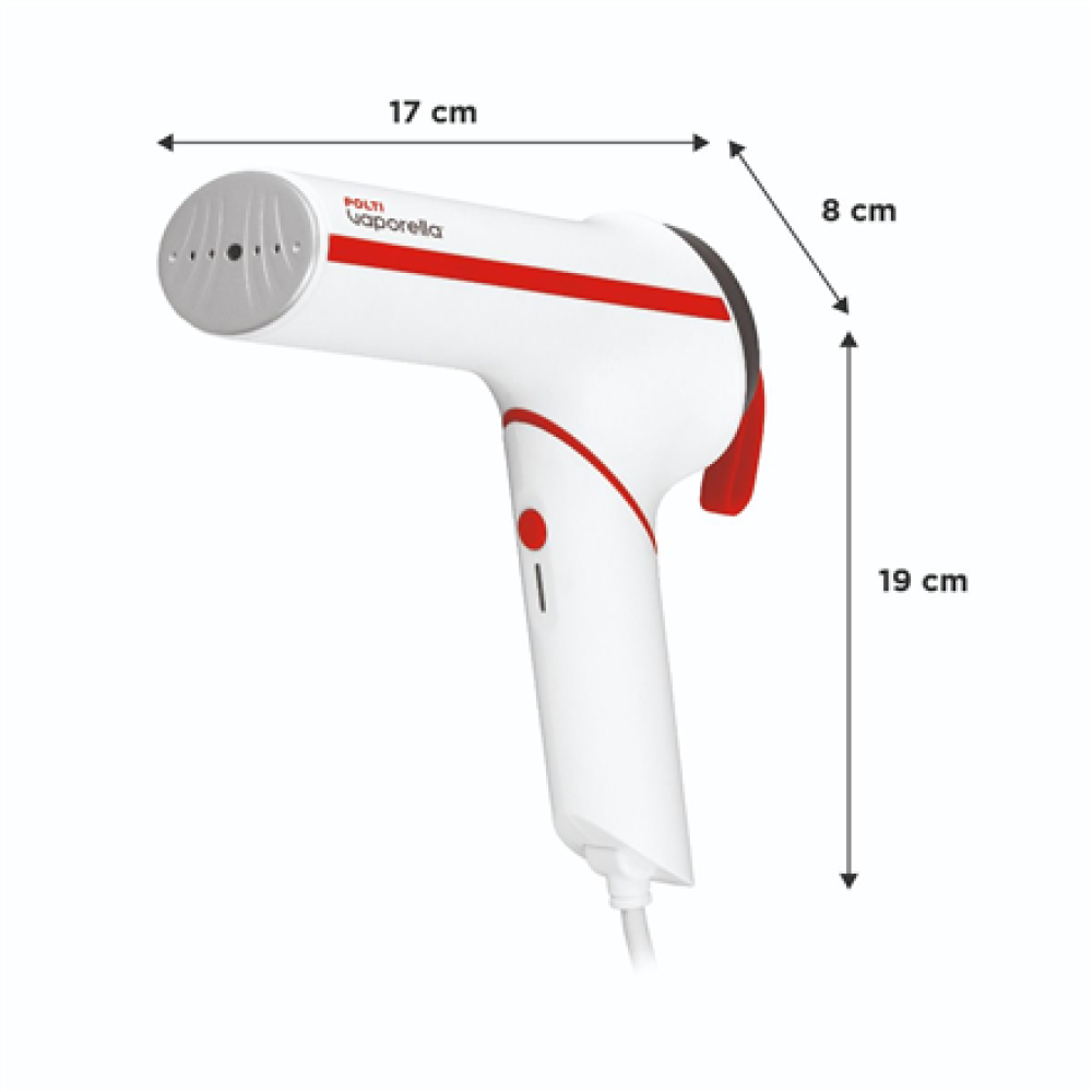 Polti Steamer , PLEU0272 Vaporella Vertical Styler GSM50R , Handheld , 800 W , 0.085 L , 16 g/min , White/Red