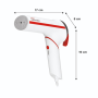 Polti Steamer , PLEU0272 Vaporella Vertical Styler GSM50R , Handheld , 800 W , 0.085 L , 16 g/min , White/Red