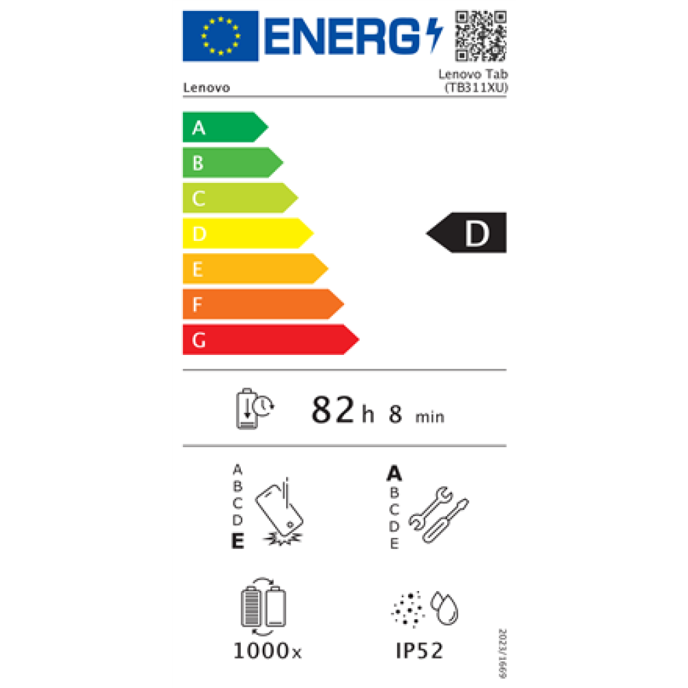 Lenovo Tab (without power adapter) , TB311XU , 10.1 , Luna Grey , TFT , 1920 x 1200 pixels , MediaTek , Helio G85 , 4 GB , Soldered LPDDR4x , 128 GB , 4G , Wi-Fi , Front camera , 5 MP , Rear camera , 8 MP , Bluetooth , 5.3 , Android , 14 , Warranty 24 mon