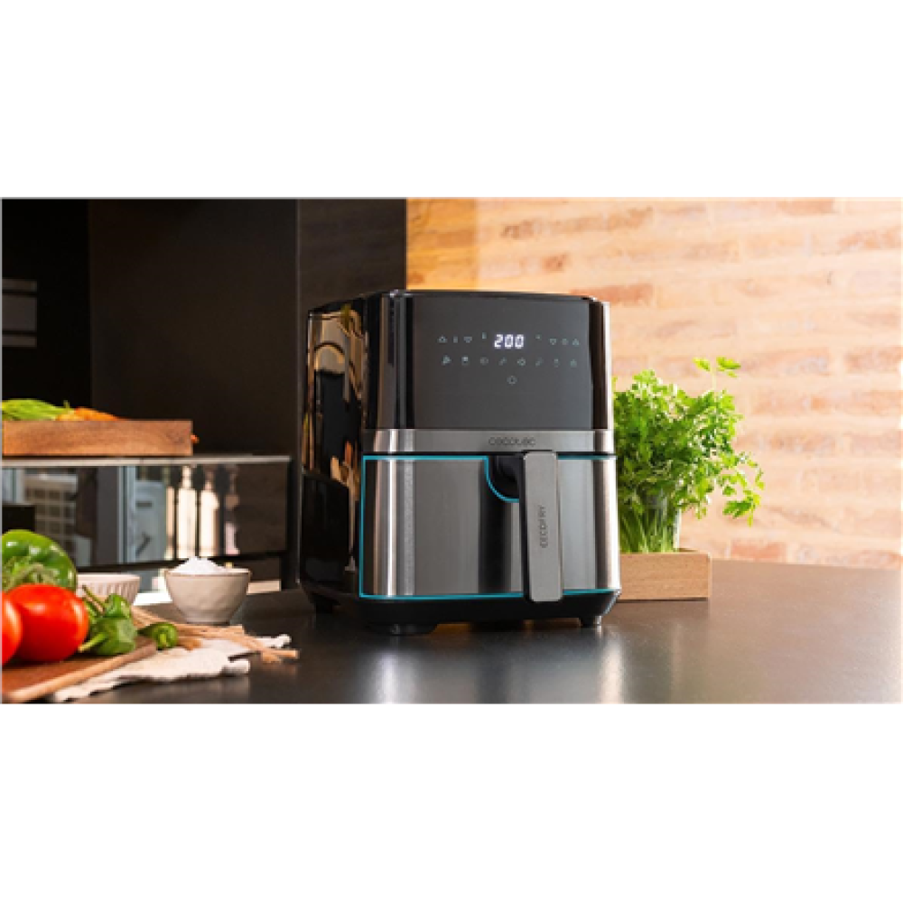 Cecotec Hot air fryer , Cecofry Full InoxBlack 5500 Pro , Power 1700 W , Capacity 5.5 L , Black inox/Black