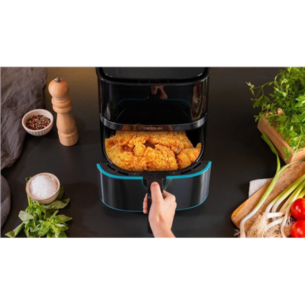Cecotec Hot air fryer , Cecofry Full InoxBlack 5500 Pro , Power 1700 W , Capacity 5.5 L , Black inox/Black