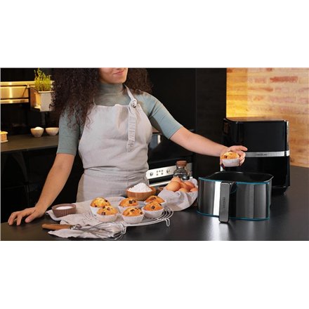 Cecotec Hot air fryer , Cecofry Full InoxBlack 5500 Pro , Power 1700 W , Capacity 5.5 L , Black inox/Black