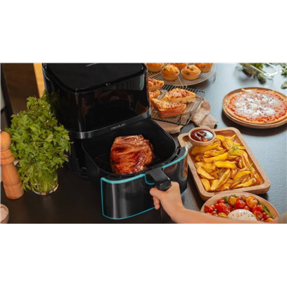 Cecotec Hot air fryer , Cecofry Full InoxBlack 5500 Pro , Power 1700 W , Capacity 5.5 L , Black inox/Black