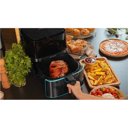 Cecotec Hot air fryer , Cecofry Full InoxBlack 5500 Pro , Power 1700 W , Capacity 5.5 L , Black inox/Black