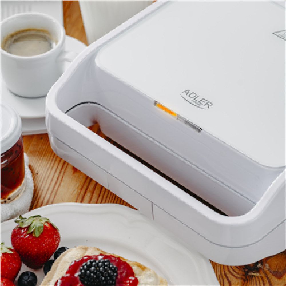 Adler Sandwich maker 2 in 1 , AD 3070w , 850 W , Number of plates 2 , White
