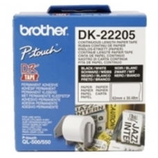 Brother , DK-22205 Continuous Length Paper Label , White , DK , 30.5 m