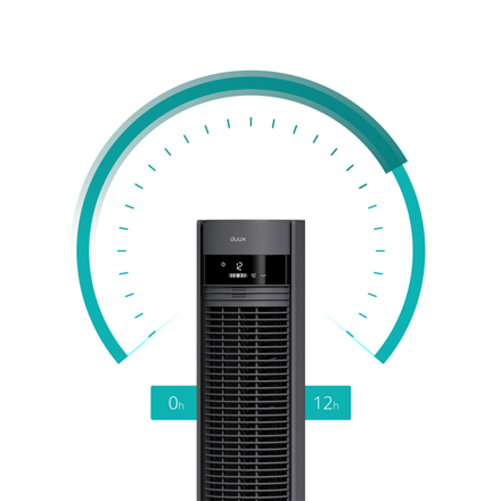 Duux Fan , Elevate , Tower Fan , Gray , Diameter 29 cm , Number of speeds 12 , Oscillation , 4-40 W