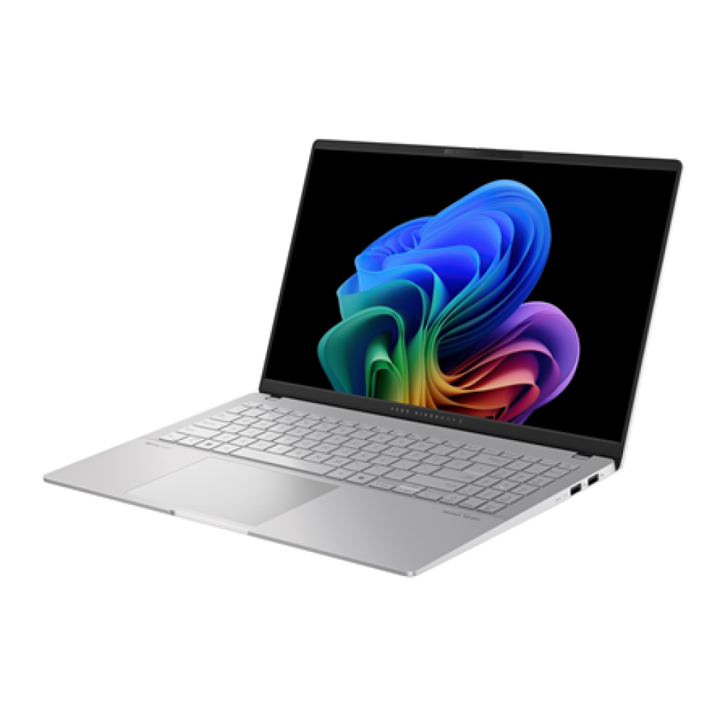 Asus Vivobook S S5507QA-MA112W , Cool Silver , 15.6 , OLED , 3K , 2880 x 1620 pixels , Glossy , Snapdragon X Elite , X1E 78 100 , 32 GB , LPDDR5X , Solid-state drive capacity 1000 GB , Qualcomm Adreno GPU , Windows 11 Home , 802.11be , Bluetooth version 5