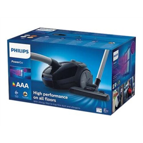 Philips , Vacuum cleaner , PowerGo FC8241/09 , Bagged , Power 750 W , Dust capacity 3 L , Black