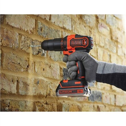 BLACK & DECKER , Cordless Drill/Driver , BDCHD18KB-QW , 18 V , 2x1.5 Ah , Li-Ion