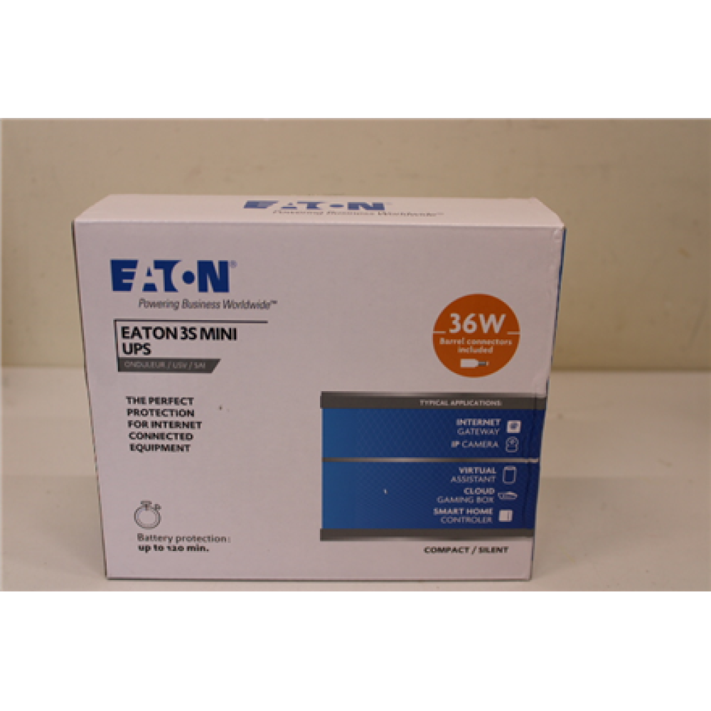 SALE OUT. Eaton UPS 3S Mini 36W , Eaton , UPS , 3S Mini 36W , 9 VA , 36 W , DAMAGED PACKAGING, DEMO