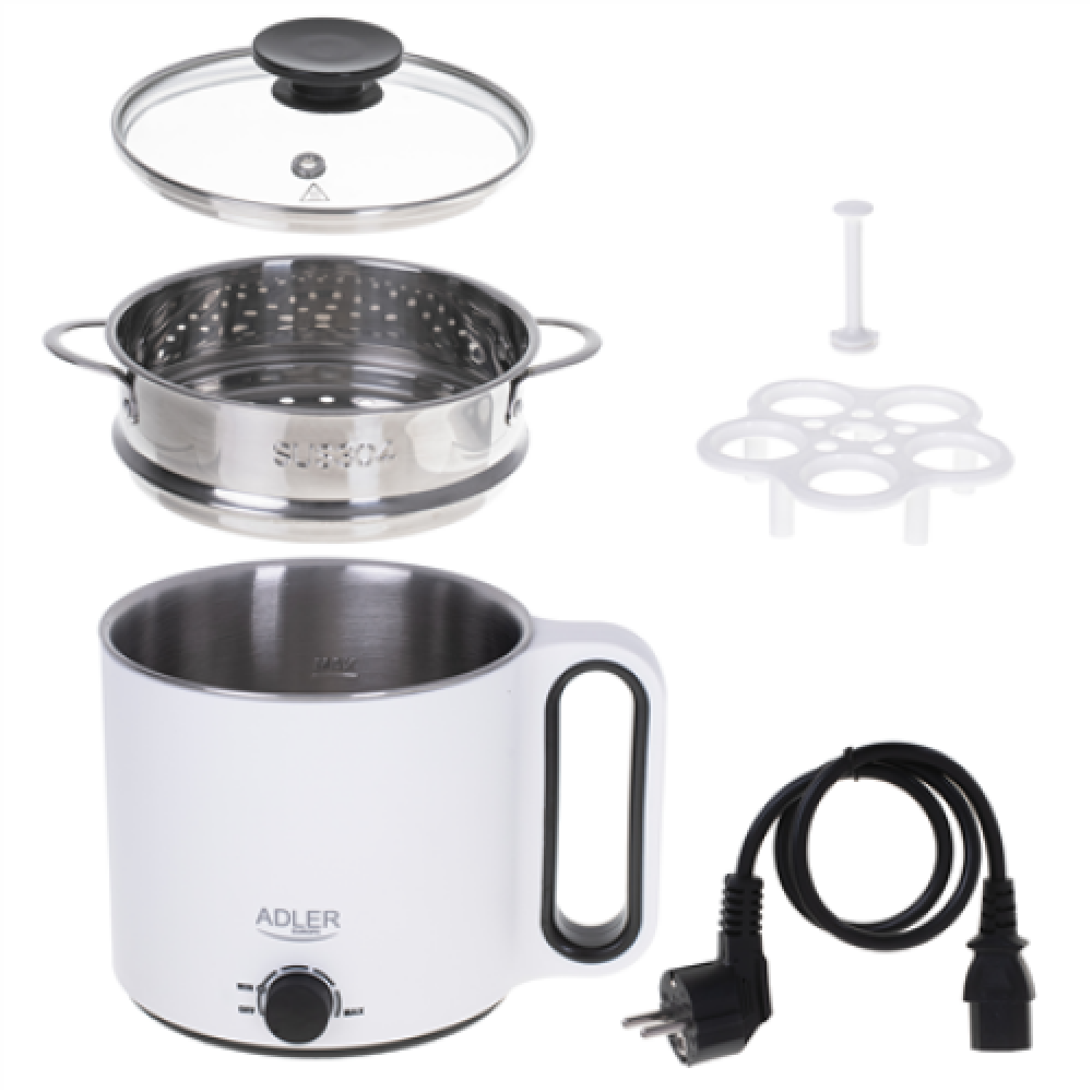 Adler Electric pot 5in1 AD 6417 White 1.9 L Number of programs 5 780-900 W