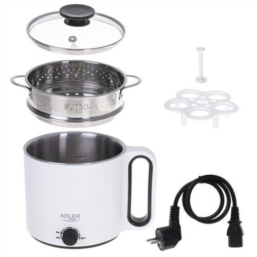 Adler Electric pot 5in1 AD 6417 White 1.9 L Number of programs 5 780-900 W