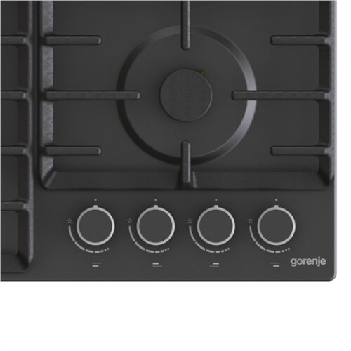 Gorenje , Hob , G642AB , Gas , Number of burners/cooking zones 4 , Rotary knobs , Black
