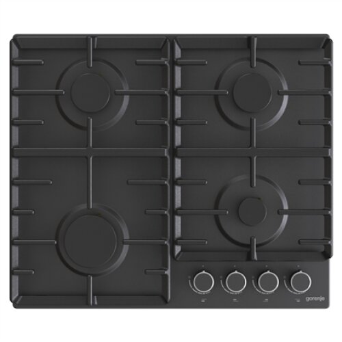 Gorenje , Hob , G642AB , Gas , Number of burners/cooking zones 4 , Rotary knobs , Black