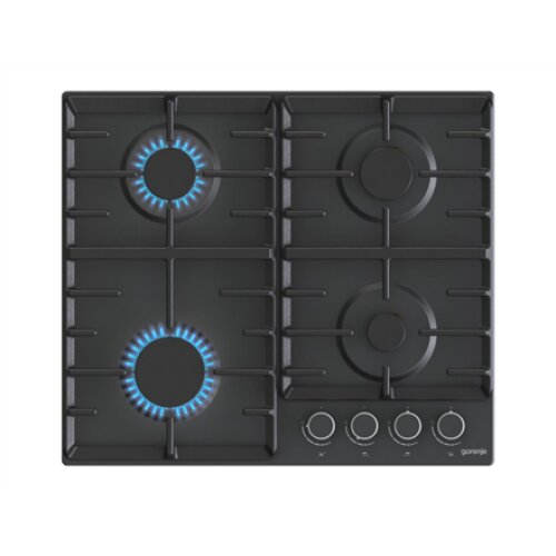 Gorenje , Hob , G642AB , Gas , Number of burners/cooking zones 4 , Rotary knobs , Black