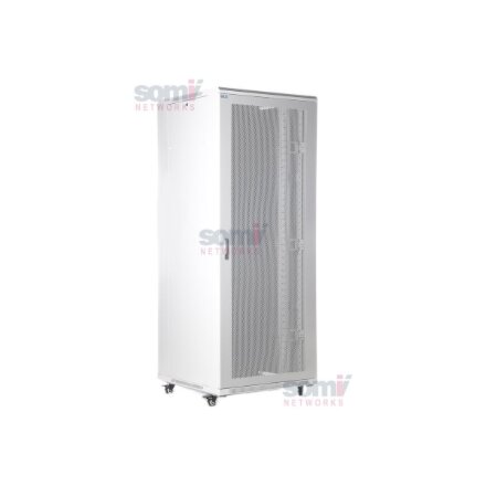 SOMI Networks , 42U, 19″ Freestanding Cabinet , 42U-60/80NACP , Max Load 800kg; Removable and Lockable Side Panels; Perforated Metal Doors; Unassembled , Depth: 80 cm , Gray