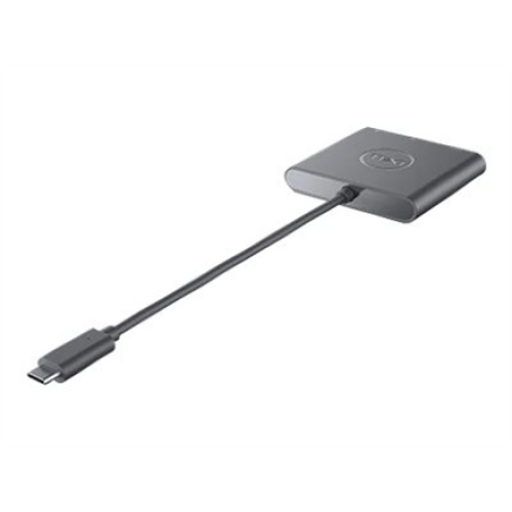 Dell , Adapter , USB-C to HDMI/DP with Power Pass-Through , Black , USB-C Male , HDMI Female; USB Female; USB-C (power only) Female , 0.18 m