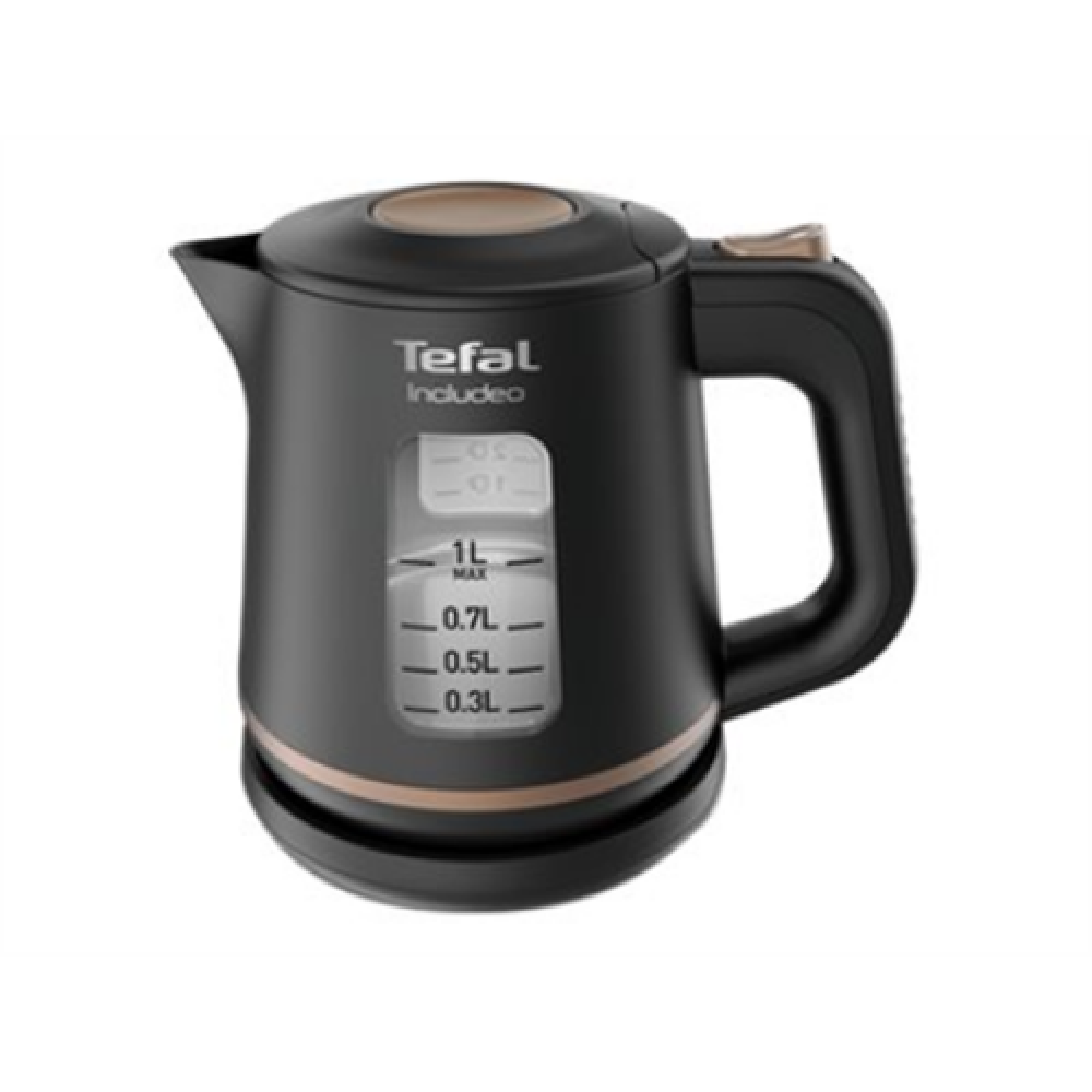 TEFAL , Kettle , KI533811 , Electric , 2400 W , 1 L , Plastic , 360° rotational base , Black