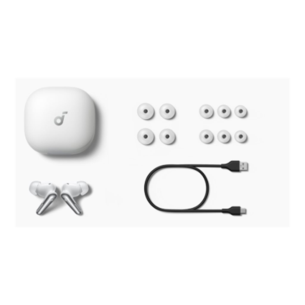 Anker Soundcore True-Wireless Earbuds , Liberty 4 Pro , Built-in microphone , Bluetooth , White