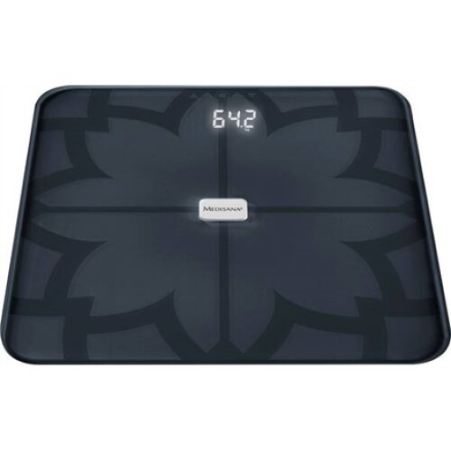 Medisana BS 450 Body Analysis Scale, Black , Medisana , BS 450 , Auto power off , Body fat analysis , Body Mass Index (BMI) measuring , Body water percentage , Bone mass analysis , Maximum weight (capacity) 180 kg , Memory function , Multiple users , Body