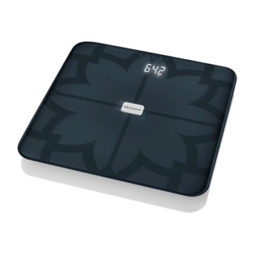 Medisana BS 450 Body Analysis Scale, Black , Medisana , BS 450 , Auto power off , Body fat analysis , Body Mass Index (BMI) measuring , Body water percentage , Bone mass analysis , Maximum weight (capacity) 180 kg , Memory function , Multiple users , Body