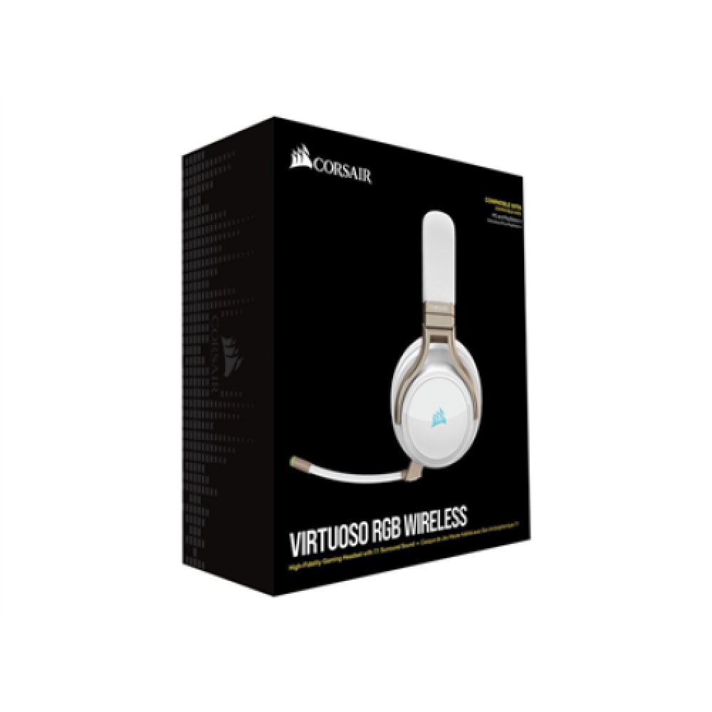 Corsair , High-Fidelity Gaming Headset , VIRTUOSO RGB WIRELESS , Wireless , Over-Ear , Wireless