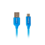 Lanberg USB Micro to USB-A 2.0 Cable Blue Premium QC 3.0, 1.8 m , CA-USBM-20CU-0018-BL , USB Micro to USB Type-A