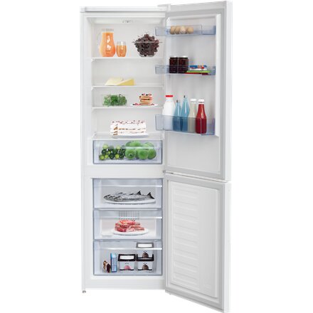 BEKO Refrigerator , RCSA366K40WN , Energy efficiency class E , Free standing , Combi , Height 185.2 cm , Fridge net capacity 223 L , Freezer net capacity 120 L , 38 dB , White