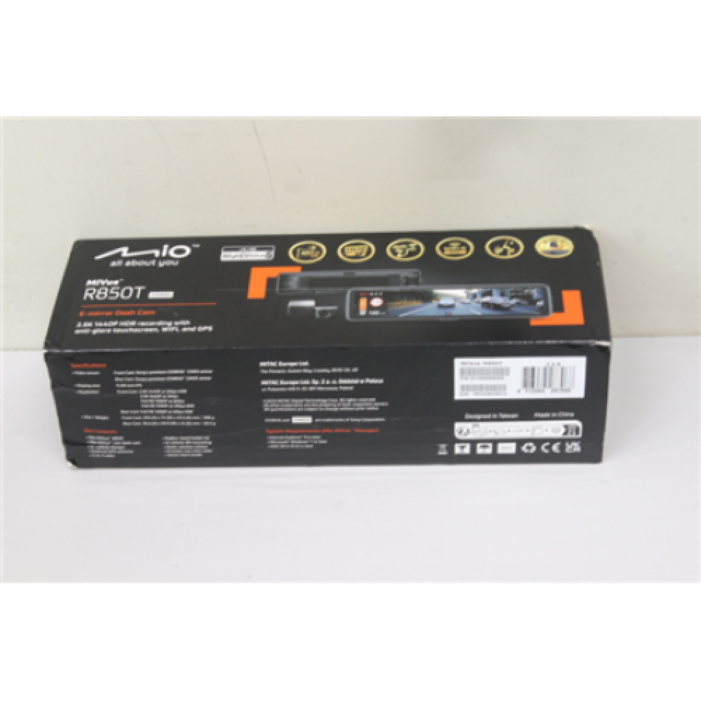 SALE OUT. , MiVue R850T, Rear Camera , GPS , Wi-Fi , 1000nits high brightness and anti-reflective panel; High brightness and penetrating mirror with HDR exposure optimization; Sleek design featuring 11.88” IPS anti-glar; Front cam & Rear cam: Sonys pr