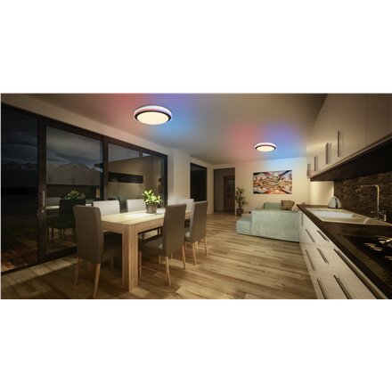 Osram SMART+ WIFI ORBIS MAGIC WALL/CEILING 500mm RGB+TW Dimmable black+white , 38 W , RGBTW , Wi-Fi
